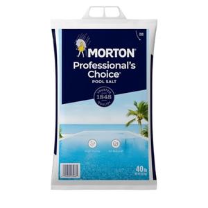 Morton Salt F134660000 Pro Pool Salt, 40 lb
