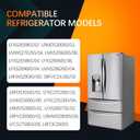 EAU65058502 Condenser Fan Motor - Compatible with l-g Refrigerators RFD3410A102A - Replacement for EAU64843805, EAU65058501, AP7178309 - Repair (CF E) Fault Code, DC 12V 1A 4-Pin