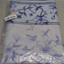 Large Blue Printed Mahjong Mat (31.5x31.5) with Black Carrying Bag, Anti-Slip, Noise-Reducing, Mahjong Table Mat for Mah-jongg,Poker, Board Games, Dominoes, and Card