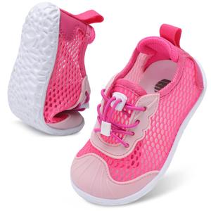 BARERUN Kids Water Shoes Girls Boys Quick Dry Aqua Socks Barefoot Non Slip Beach Swim Surf Shoes Little Kids Water Shoes Baby Size 5 Water Shoe Pink Toddler Size 6