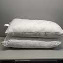 Calvin Klein Logo Medium 20" x 36" King Size Set of 2 Bed Pillows for Sleeping, White