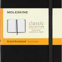 Moleskine Classic Notebook, Hard Cover, Pocket (3.5" x 5.5") Ruled/Lined, Black, 192 Pages
