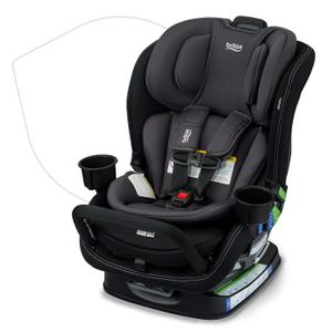 Britax Poplar S Convertible Car Seat, 2-in-1 Car Seat Extended Rear Facing, 17 Slim Car Seat Design with Fast & Easy ClickTight Installation, Anti-Rebound Bar & SafeWash Fabrics Stone Onyx, EXP: 04/23/2036