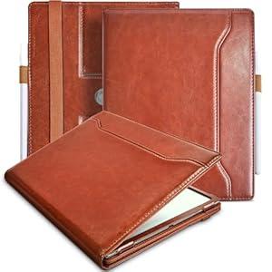 E NET-CASE Case for Onyx Boox GO 10.3" ePaper, New Upgraded Design 360 Degree Rotating Stand Cover with Pen Holder/Hand Strap & Auto Sleep/Wake (Black)