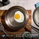 siraat Titanium Frying Pan, Hammered 3-Ply Induction Cookware, 11"