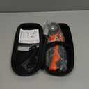 Electric Cardboard Cutter Scissors with LED Light, 2600mAh Rechargeable Battery, Brushless Motor, Tungsten Steel Blade, Cuts Cloth, Leather, Carpet, light orange