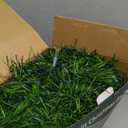 WATERGLIDE 49FT Lighted Christmas Green Garland with 100 Count Clear String Lights, Pre-lit Long Artificial Greenery Garlands, Plug in Holiday Decorative Lights for Indoor Outdoor Decor (Warm White)