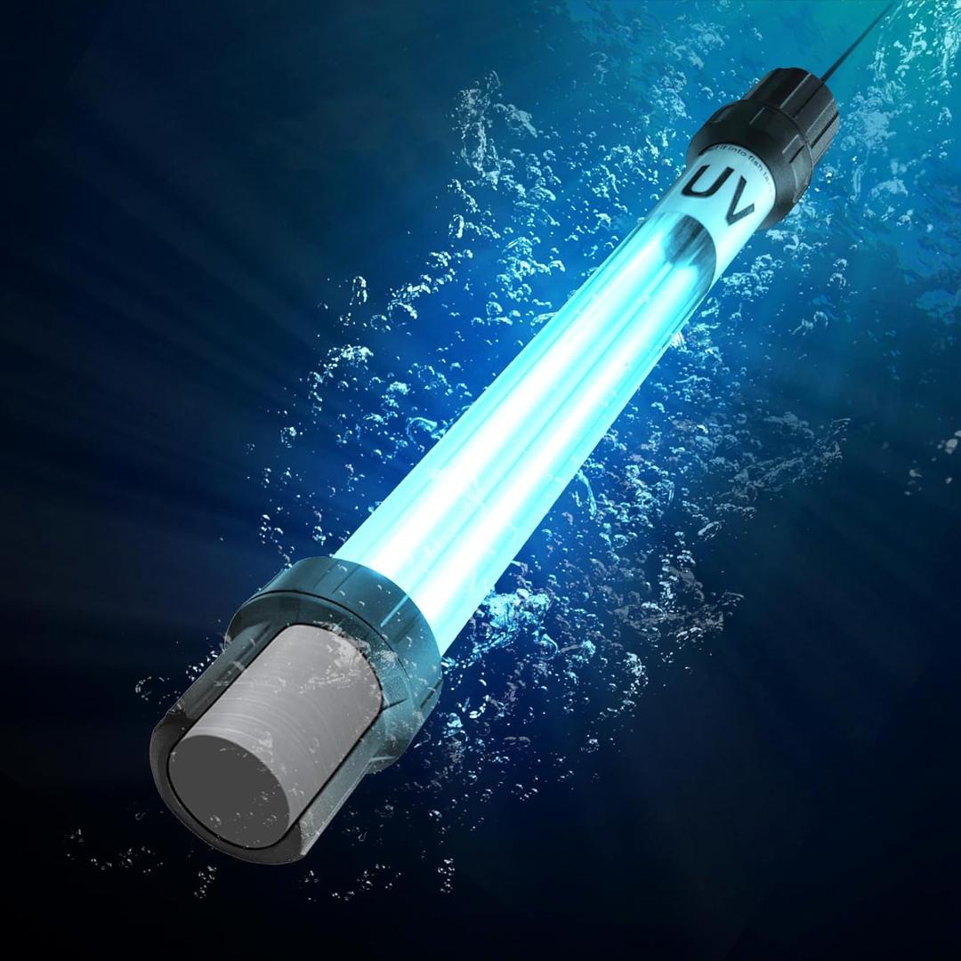 32W Aquarium UV Light for 200-3000 Gallon, UV Pond Water Clarifier for Koi Pond, Swimming Pool, Spa, Large Fish Tank, Cold Plunge UV Light for Pond Algae Control 32W Aquarium UV Light for 200-3000 Gallon, UV Pond Water Clarifier for Koi Pond, Swimming Pool, Spa, Large Fish Tank, Cold Plunge UV Light for Pond Algae Control