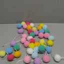 XmasExp Pastel Colorful Pom Pom Garland Decorations - Large Spring Felt Ball Garland for Classroom,Christmas, Mantle Decor, Easter Tree Ornaments, Baby Shower and Party Hanging Decor,13 Ft.