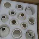 White Ceramic Vase for Table Decor: NUPTIO Small Bud Vases for Flowers - Set of 12 Centerpiece Table Decorations for Wedding Dining Room Christmas Home