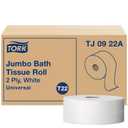 Tork Jumbo Toilet Paper Roll White T22, Universal, 2-ply, 12 x 1000', TJ0922A