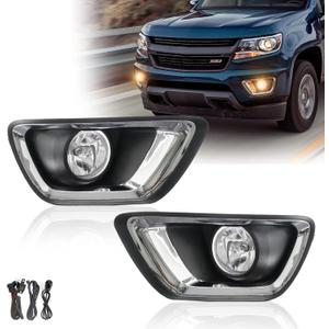 Fog Lights Assembly for 2015 2016 2017 2018 2019 Chevy Colorado Fog Lamps Replacement Kit with Wiring Harness and Switch H16 12V 19W Halogen Bulbs