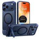 TORRAS Strong Magnetic & Seamless Stand for iPhone 17 Pro Max Case, Fit for MagSafe, Military Grade Drop Protection, Invisible Adjustable Kickstand, Camera Control Button, Translucent Matte Deep Blue