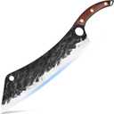 XYJ Full Tang 12 Inch Long Knife Finger Hole Design Stainless Steel Extra Long Blade Ergonomic Wood Handle Japanese Chef Vegetable Knife For Cutting Cake Watermelon Brisket