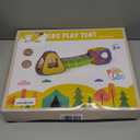 UTEX 3 in 1 Pop Up Play Tent with Tunnel, Ball Pit for Kids, Boys, Girls, Babies and Toddlers, Indoor/Outdoor Playhouse (Red/Yellow & Square Tent)