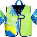 Gogokids Toddler Swim Vest, Toddler Floaties for 33-66 Pounds Kids, Comfortable Wear Kids Swim Jacket with Water Wings for 2 3 4 5 6 Years Old Boys and Girls Learn to Swim