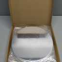 100 Pcs Silver Paper Placemats, 13 Inch Disposable Placemat Round Table Place Mats Decorative Paper for Birthday Party Wedding Banquet - Silver