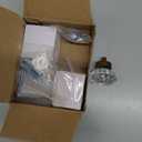 Crystal Cabinet Knobs Cabinets Knob, 4 Pack Flower Antique Brass Vintage Glass Clear Crystal Small Pull for Closet Dresser Drawers Cupboard, Retro Pulls Old Style Bronze Drawer Handle