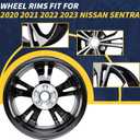 New 16" 16x6.5" Aluminum Alloy Wheel Rim Fits for Nissan Sentra 2020 2021 2022 2023 OEM Factory Wheel Replacement 403006LB9A Direct Fit, OE Stock Specs