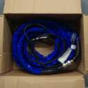 Camco 25-Ft Heated Water Hose for RV - Water Line Freeze Protection Down to -20F/-28C - Features Energy-Saving Thermostat & Includes Adapter for Connection to Either End of Hose (22911)