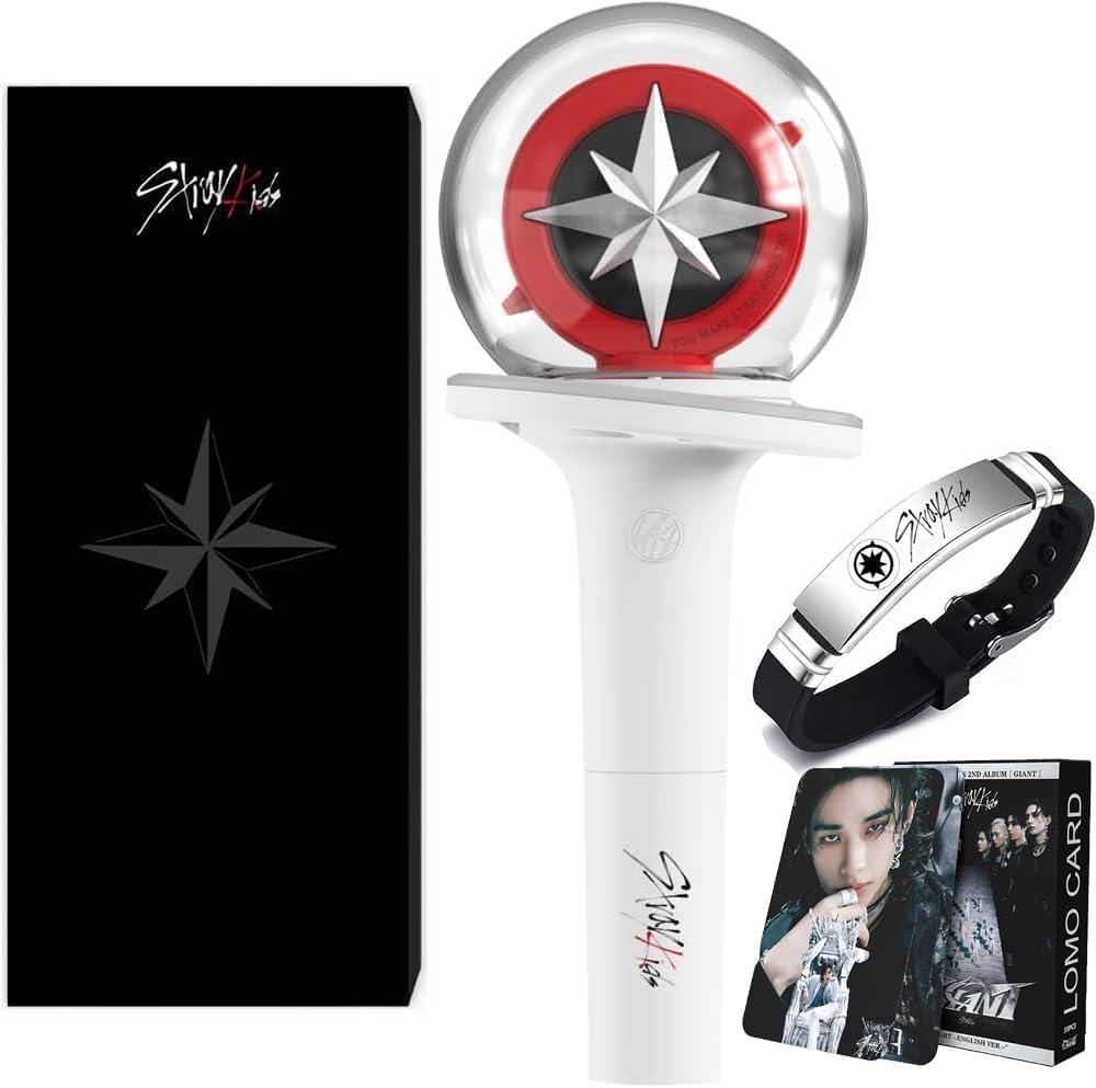 Stray Kids Lightstick,Cheering Lights for Concert Light Sticks/K-Pop Kids Lightstick with Merch Merchandise Bracelets and Photocards