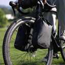 Rhinowalk Bike Front Pannier Bag Fork Bag Waterproof Bicycle Rack Bag Shoulder Bag for E-Scooter Mountain Bike Accessories -Black, 4L