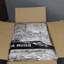 6x9 Area Rugs for Living Room: Washable Large Neutral Abstract Rug Soft Non Slip Stain Resistant Low Pile Indoor Carpet for Bedroom Dining Room Nursery Office Playroom - Brown Grey