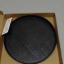 OMEM Reptile Food Bowl Water Dish,Feeding Dish, Birds Bowl (L, Black)