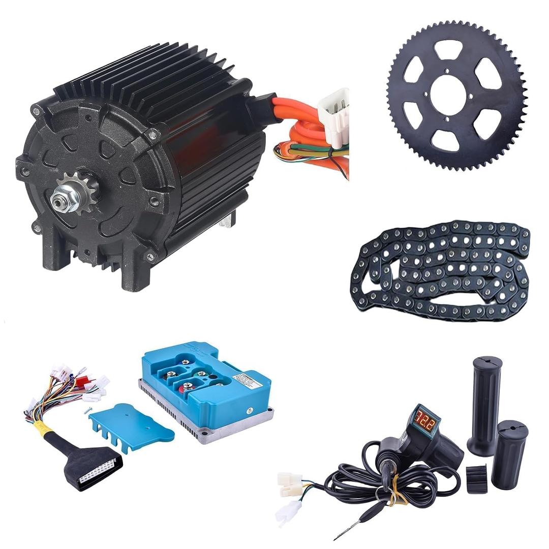 KR5V 72V 5000W Electric Brushless DC Motor Kit Temperature Sensing