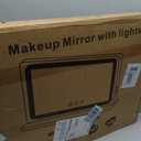 Ratsamee 23" x 18" Vanity Mirror with Lights, Led Lighted Makeup Mirror with 3 Color Dimmable Lights, Touch Control, USB Charging Port, Gifts for Women Wife Teengirls
