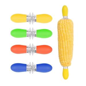 16 Pcs Corn Holders, Stainless Steel Corn Cob Holders Corn on The Cob Holders Skewers - Twin Pin Sweetcorn Holders, Interlocking Design Corn Skewers Forks for Home Cooking BBQ -Kitchen Gadgets. 2 Pack