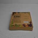 Bamboo 2 Tier Fruit Basket for Kitchen Counter, Large Capacity Fruit Storage Countertop, Fruit Holder, Wood Pantry Organizers and Storage, Kitchen Countertop Organizer With Two Banana Hangers (Black)