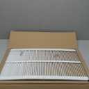 Fits 14x24" Duct Opening Stamped Steel Return Air Grille Vent Cover Grille for Sidewall and Ceiling in White Surface Dimensions: 15.75"W X 25.75"H (14" W x 24" H Duct Opening)