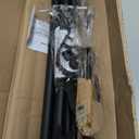 Matte Black Double Blackout Curtain Rods 72 to 144 Inches (6-12 Feet),1-Inches Front and 5/8 Inches Back Adjustable End Cap Double Window Drapery Rod for Drapes and Curtains