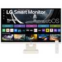 LG 27SR50F-W Smart Monitor 27-Inch FHD (1920x1080) IPS Display, webOS 23, HDR 10, x2 Built-in Speakers, AirPlay 2, Screen Share, Bluetooth, ThinQ App, Remote Control, White