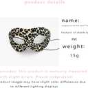 Moonear Leopard Ears Headband with Mask for Women,Leopard Costume Accessories for Halloween Cheetah Cat Cosplay