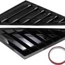 Rear Side Quarter Window Vent Louver Cover for Toyota Avalon 2019 2020 2021 Glossy Black Exterior Styling