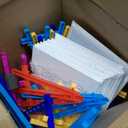 Blosssound 24 Pack Easter Watercolor Pre Drawn Canvas to Paint Pre Printed Canvas Painting Kits Bulk with Easel Paint Pots Brushes for Adult Sip Party Student Beginner Birthday DIY