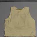 Natural Feelings Nudi Sports Bras for Women Removable Padded Yoga Tank Tops Sleeveless Fitness Workout Crop Tops Cream Yellow XS