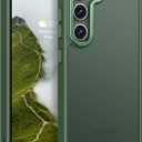 Rayboen for Samsung Galaxy S23 Plus Case, Translucent Frosted Skin Feel Anti-Scratch Hard PC Back Soft Silicone Edge, Slim Fit Shockproof Protective Phone Cover for Samsung S23+ Plus, Matte Green