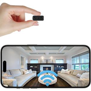 Mini Indoor WiFi Camera Home Security Room Body Cameras Nanny Cam Small Smart Home Outdoor Cams Pet Dog Baby Camera HD House Portable Camaras Motion Detection Night Vision Cam No Need WiFi Door Camara