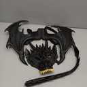 CRTEPST Dragon Costume for Kids Boys Girls, Dragon Wing Tail Mask Set,Halloween Dinosaur Cosplay Set for Child