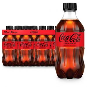 Coke Zero Sugar Diet Soda Soft Drink, 16.9 fl oz, 9 Pack, Best By July 14, 2025