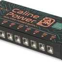 Caline CP205 Guitar Pedal Power Supply, DC 9V True Isolated Pedalboard Power Supply with 8 Totally Isolated Outputs(300mA/500mA), Noiselessly
