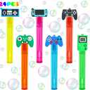 Video Game Party Favors,24Pcs Video Game Bubble Wands for Kids,Cute Bubble Wand for Birthday Party Supplies Classroom Prizes Pinata Goodie Bag Stuffers Gifts