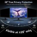 [2 Pack] Computer Privacy Screen 27 Inch for 16:9 Widescreen Monitor, Removable Eye Protection Anti Glare Blue Light Filter, Anti Scratch Computer Monitor Privacy Shield 27 in