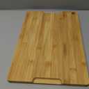 Hiware Bamboo Cutting Board for Kitchen, Heavy Duty Wood Cutting Board with Juice Groove, 100% Organic Bamboo, Pre-Oiled, 15" x 10" (Natural)