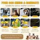 Dog Raincoat: Dog Rain Jacket with Reflective Harness & Removable Hood | Waterproof Dogs Rain Coat Poncho for Large Dogs Puppies (Yellow - XL)