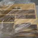 ZOOFOX Bamboo Desk Organizer with Adjustable File Holder, Mail Organizer Countertop with Drawer, 4-Tier Desktop Organization and Desk Accessories for Home Office School Supplies, No Assembly Required