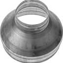 Repa Market 8" to 3" Inch Duct Reducer/Increaser – Galvanized Steel Vent Pipe Adapter HVAC & Dryer Vent Systems – Round Metal Coupling Connector for Exhaust Fans, Bathroom Ventilation, Kitchen Hoods